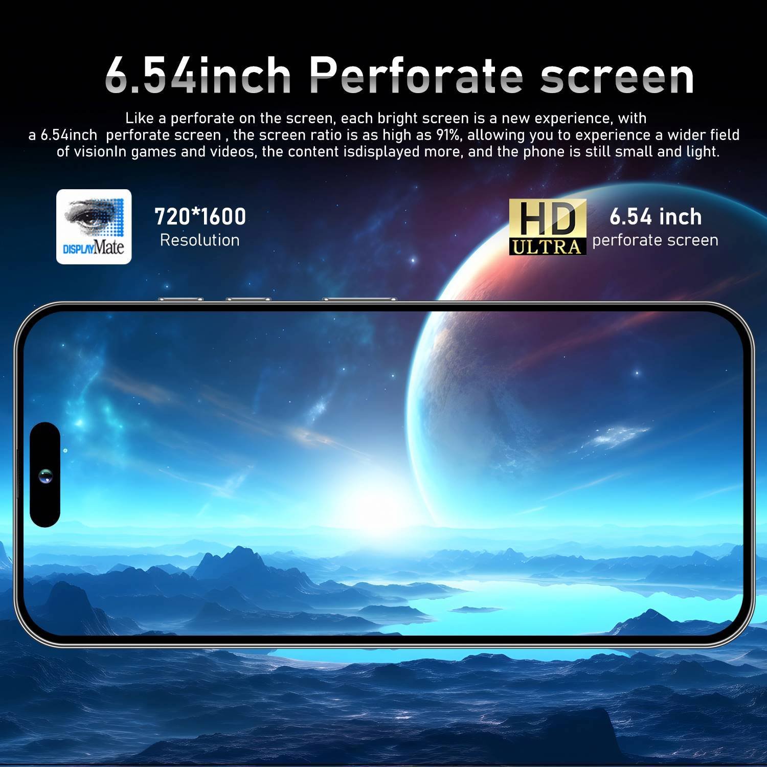 2024 New i-15 ProMax Smartphone 6.54'' Display Cell Phone 2GB +16GB 2MP+5MP 3500mAh Android Mobile Phone